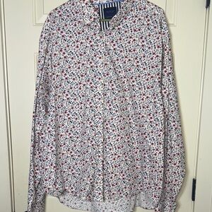 Cactus Man Floral Button-Up